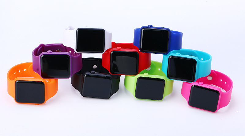 digital watch rubber band