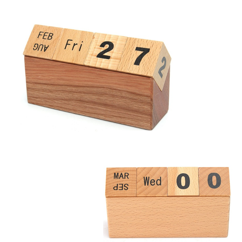 Wood Perpetual Calendar NPN267 North Promotional Wood Perpetual Calendar NPN267 North Promotional