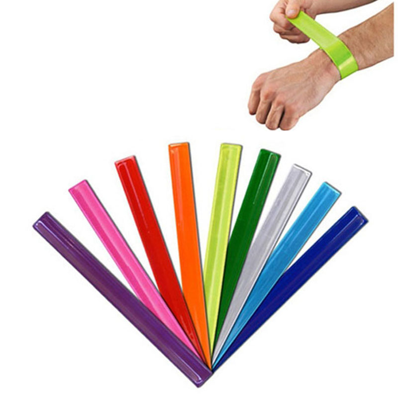 Reflective hotsell slap bracelets