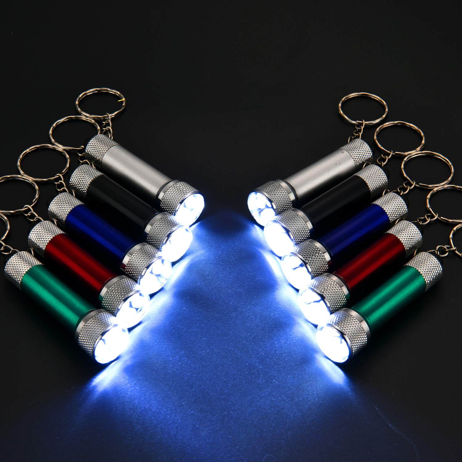 Aluminium Led Flashlight Keychain W 3 Bulbsnpj215north Promotional