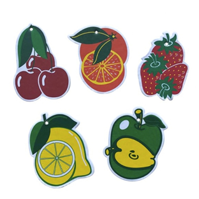 Fruit Shape Scent Paper Car Air Freshener