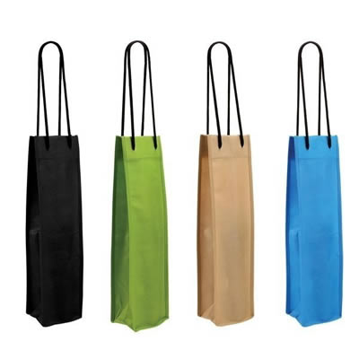 Non-Woven Single Wine Bottle Tote