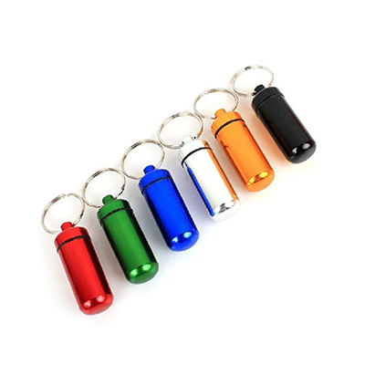 Waterproof Aluminum Pill Box Case Bottle Storage Drug Holder