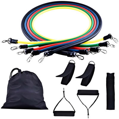 11pcs Exercise Resistance Bands Tube