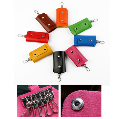 PU Leather Car Keychain Key Holder Bag