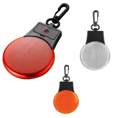 Flashing Reflector Light With Hook Clip