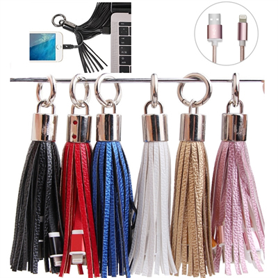 Tassel Keychain Charging Cable