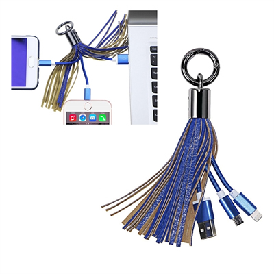 2 in 1 Tassels Charger Cable