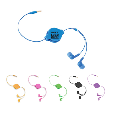 Retractable Stereo Earbuds