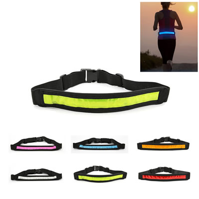 LED Running Waist Belt Sport Reflective Band