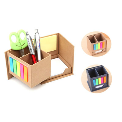 Pen Container Sticky Notes Set