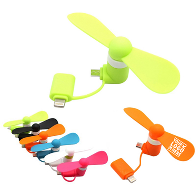 2 in 1 Mini USB Fan For Phone