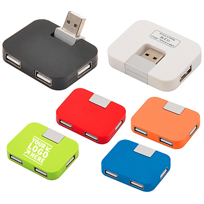 Portable 4 Ports USB Hub