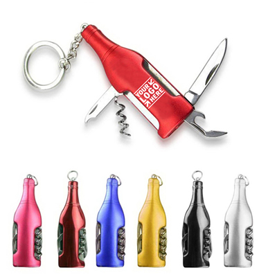 4 in 1 Multifunctional Bottle Opener Keychain