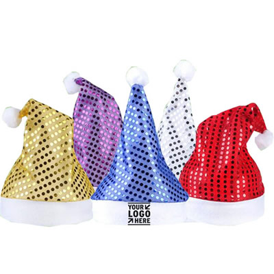 Funcy Christmas Santa Party Sequin Hats