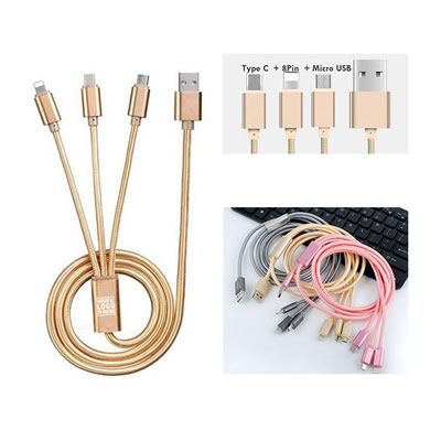 3-in-1 USB Charging Data Cable