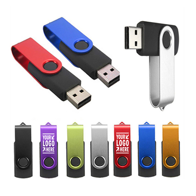 4GB Swivel USB Metal Flash Drive