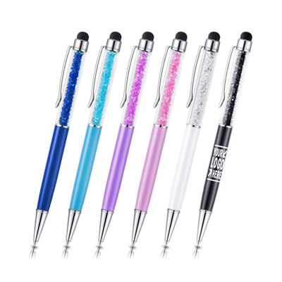 Fancy 2 In 1 Stylus Crystal Ballpoint Pen