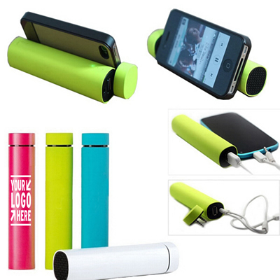 2600mAh 3 in 1 Power Bank Speaker With Phone Stand