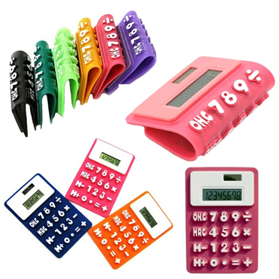 Solar Powered Silicone Calculator