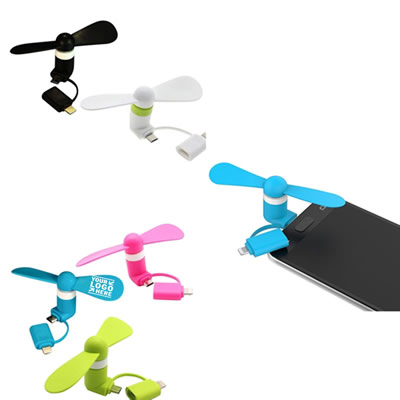 2-in-1 Mini USB Fan For Phone