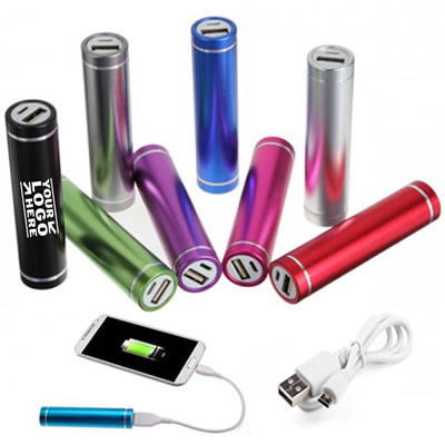 2200mAh Round Aluminum Tube Power Bank