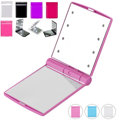 Foldable LED Make Up Mirror