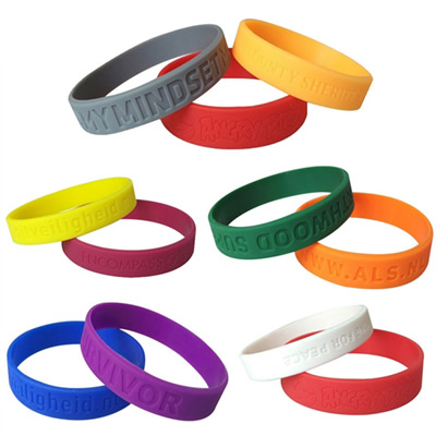 Debossed Silicone Wristband