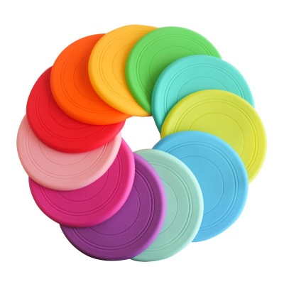 Silica Gel PET Flying Discs Dog Toys