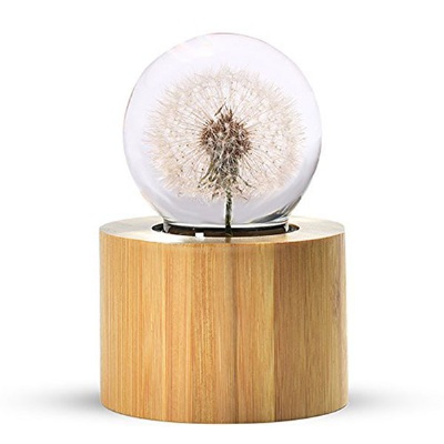 Dandelion Crystal Ball Wooden Music Box