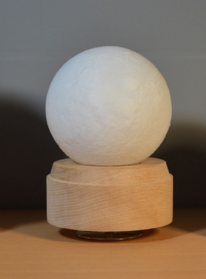 3D LED Printing Moon Lamp Rotating Music Box