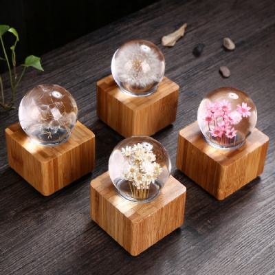 Multi Color Specimen Crystal Ball Musical Box