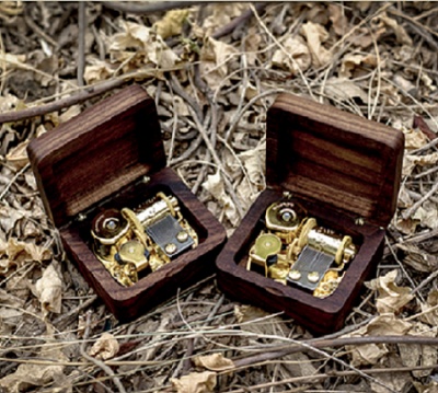 Custom Made Wooden Mechanical Music Box