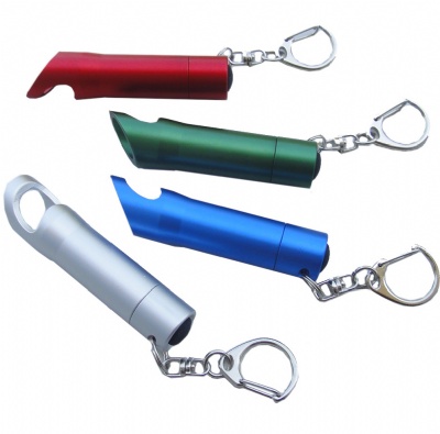 LED Flashlight Bottle Opener Keychain