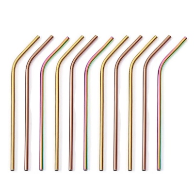 Gold Stainless Steel Drinking Straws