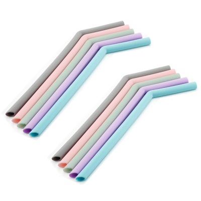 Bent Food-Grade Silicone Drinking Straw