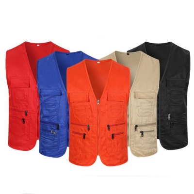 Unisex Work Vest Multi-Pockets