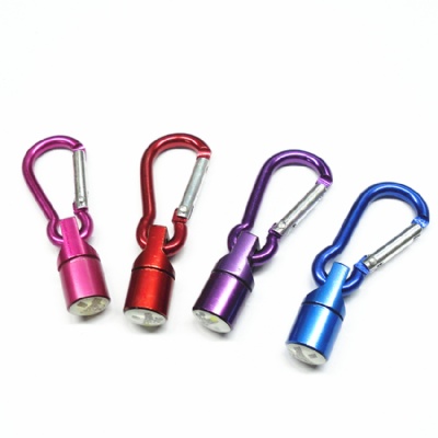 LED Flashlight Keychain with Carabiner