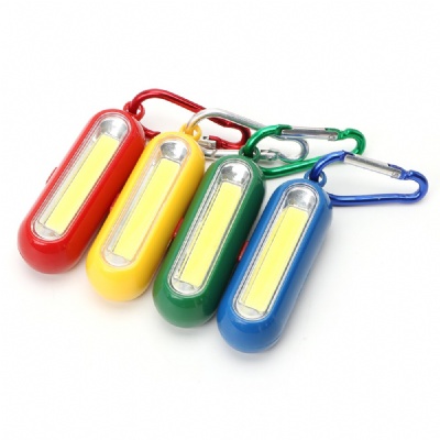 COB Flashlight Keychain w/ Carabiner