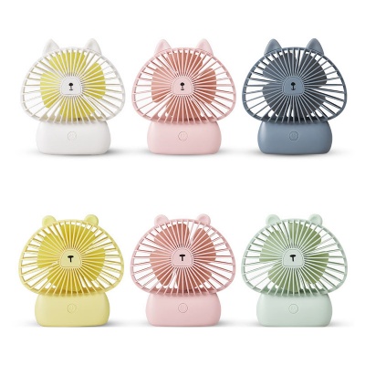 Rechargeable Mini USB Fan with Night Light