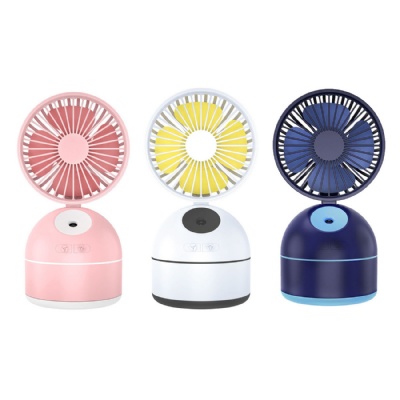 2 In 1 Humidifier Rechargeable Mini USB Fan