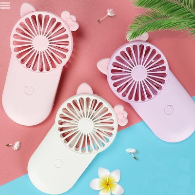 Rechargeable Mini USB Fan with LED Light