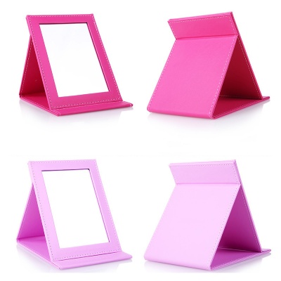 PU Leather Folding Makeup Mirror