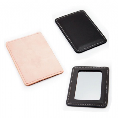 PU Leather Case Pocket Makeup Mirror