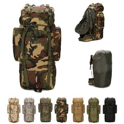 Large Capacity Tactical Backpack with Rain Cover