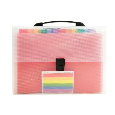 13 Pockets Portable Rainbow File Folders