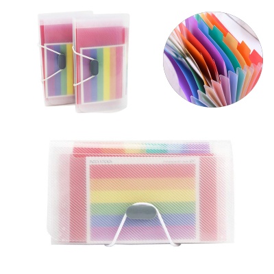 13 Pockets Rainbow A6 Mini Expanding Receipt Folder