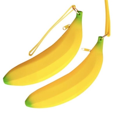 Silicone Banana Coin Pencil Case Coin Purse Bag