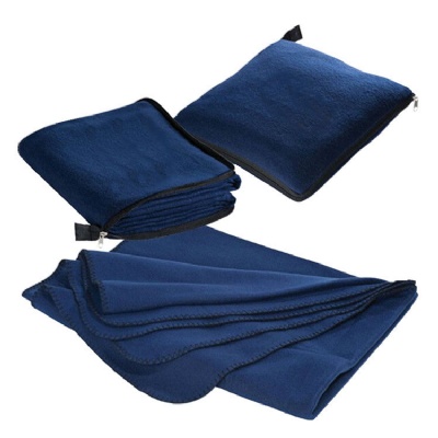 Ultra Soft Polar Fleece Travel Blanket w/ Zipper Bag