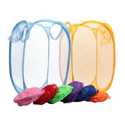 Folding Mesh Laundry Basket Hamper